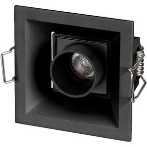 Светильник встраиваемый LED MS-ORIENT-BUILT-TURN-TC-S67x67-3W Warm3000 (BK-BK, 30 deg, 230V) (Arlight, IP20 Металл, 5 лет) 037206