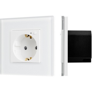 Розетка встраиваемая электрическая с Zigbee управлением с подсветкой SCT-OMALI-EUZB1-PL-WH (240V, 16A, Zigbee, Умный дом, Алиса) Arlight 050215