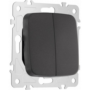Выключатель встраиваемый жалюзи Arte Milano am-205 205.38-2.black