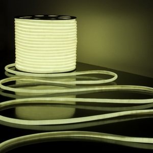 Светодиодная лента LS003 220V IP67 Elektrostandard Гибкий неон 9,6W 144Led 2835 круглый холодный белый, 50 м