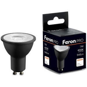 Лампа светодиодная MR16 рефлекторная 7W 175-265V GU10 4000К Feron LB-1607 48957