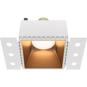 Потолочный светильник квадратный 20 вт под гипсокартон Share GU10 1x20Вт Maytoni Technical DL051-01-GU10-SQ-WMG