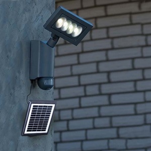 Настенный светильник уличный на солнечной батарее водонепроницаемый ip44 с датчиком движения и освещенности Oasis Light SOLAR W6101S-PIR SL Gr