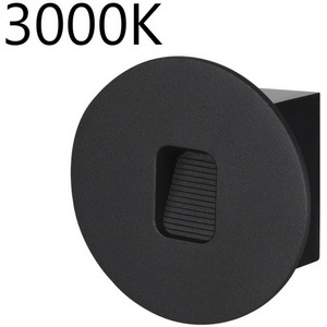 Встраиваемый светильник светодиодный ip65 для лестниц Odeon Light Vitty 6651/1WL3 черный/металл IP65 LED 1W 3000K 220V