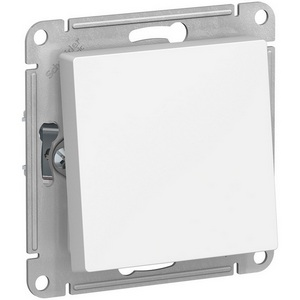 Выключатель встраиваемый одноклавишный (белый) IP44 Systeme Electric AtlasDesign ATN440161