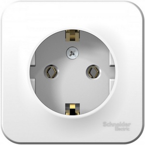 Розетка накладная с заземлением (белый) Systeme Electric Blanca BLNRA010101