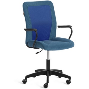 Кресло Стафф/Staff велюр/сетка, синий/синий, 32/TW-10