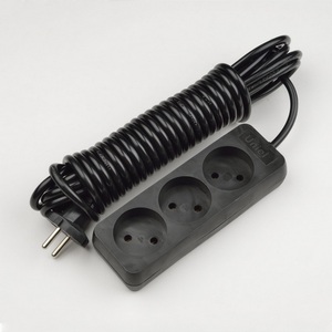 Удлинитель шнур 7м., 3 гнезда, б/з. черный Uniel Standard S-CD3-7 BLACK