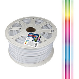 Светодиодная лента влагозащищенная ULS-N22-5050-80LED/m-8mm-IP67-220V-10W/m-50M-RGB бобина Uniel
