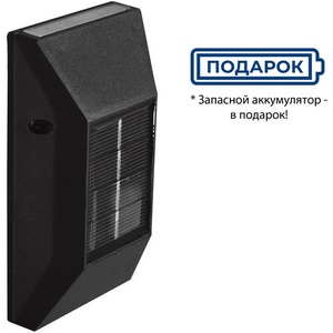 Светильник настенный на солнечной батарее. 6 светодиодов, 1*АА Ni-Mh аккумулятор в/к. IP44 Uniel USL-F-154/PT120 NEWYORK
