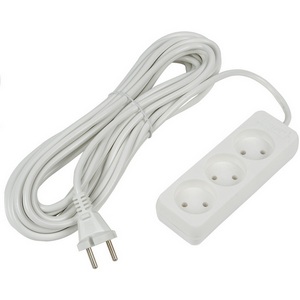 Удлинитель шнур 7м., 3 гнезда, 10A, б/з. белый Uniel Ultra S-CU3-7 WHITE