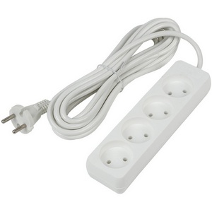 Удлинитель шнур 5м., 4 гнезда, 10A, б/з. белый Uniel Ultra S-CU4-5 WHITE