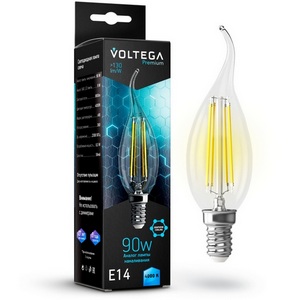 Лампочка светодиодная 9W Graphene Voltega Candle wind 7133