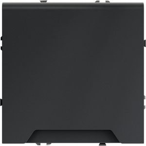 Розетка встраиваемая с заземлением, шторками и крышкой (графит) IP40 Voltum S70 VLS040307