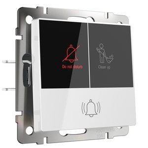 Кнопка звонка с индикацией для отелей (белый) Werkel W1114601 (a054308)