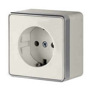 Розетка накладная с заземлением Gallant (слоновая кость) Werkel W5071003 (a051552)