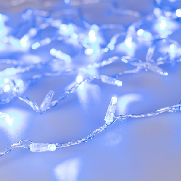 Светодиодная гирлянда ARD-STRING-CLASSIC-1000-CLEAR-100LED-PULSE Blue (230V, 7W) (Ardecoled, IP65) 031641  фото
