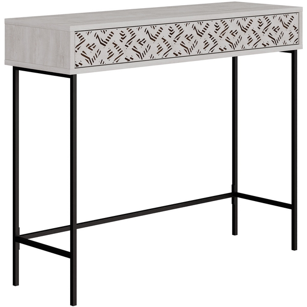 Консоль с ящиком напольная LEVE HEATON CONSOLE (прямоугольная столешница, 4 ножки)  фото